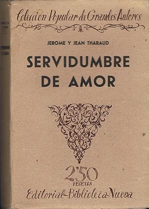 Imagen del vendedor de SERVIDUMBRE DE AMOR a la venta por Librera Torren de Rueda