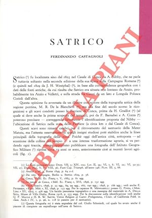 Seller image for Satrico. for sale by Libreria Piani