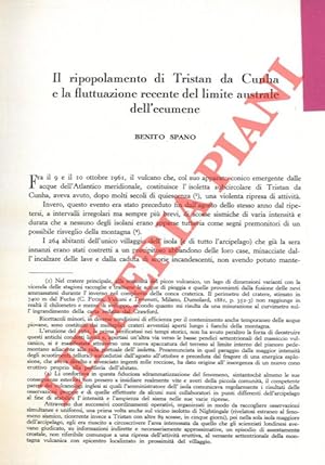 Imagen del vendedor de Il ripopolamento di Tristan da Cunha e la fluttuazione recente del limite australe dell'ecumene. a la venta por Libreria Piani