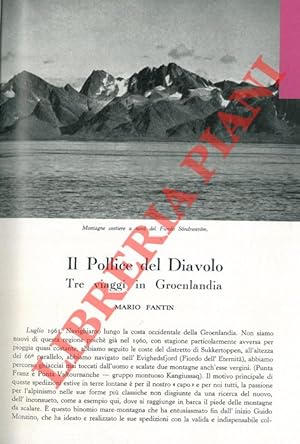 Bild des Verkufers fr Il Pollice del Diavolo, tre viaggi in Groenlandia. zum Verkauf von Libreria Piani
