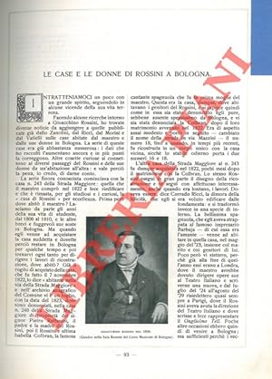 Le case e le donne di Rossini a Bologna.