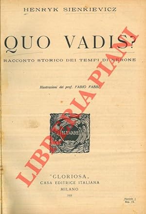 Immagine del venditore per Quo vadis? venduto da Libreria Piani
