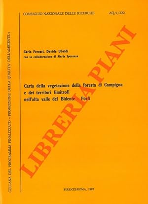 Bild des Verkufers fr Carta della vegetazione della foresta di Campigna e dei territori limitrofi nell'alta valle del Bidente, Forl. zum Verkauf von Libreria Piani