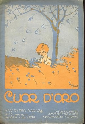 CUOR D'ORO, rivista per ragazzi - 1923 - numero 13 del 01 LUGLIO 1923 - ANNO SECONDO (copertina a...