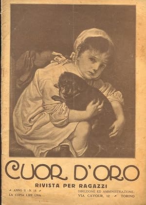 CUOR D'ORO, rivista per ragazzi - 1923 - numero 18 del 15 SETTEMBRE 1923 - ANNO SECONDO (copertin...