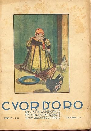 CUOR D'ORO, rivista per ragazzi - 1925 - numero 17 del 01 SETTEMBRE 1925 - ANNO QUARTO (copertina...