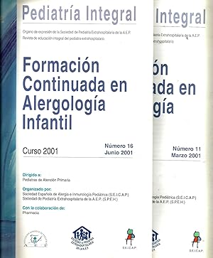 Imagen del vendedor de Pediatra Integral: Formacin continuada en Alergologa Infantil. Curso 2001 a la venta por Libros Sargantana