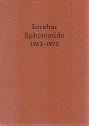 Lorcher Ephemeride für die Jahre 1963 - 1972.
