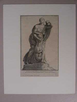 Statua di Niobe dolente della morte de` figlioli, che assieme .("). Blatt aus der Folge `Recueil ...