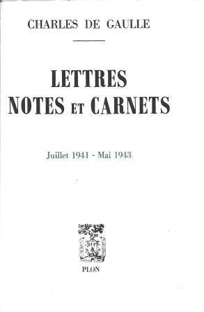 Image du vendeur pour Lettres Notes et Carnets Juillet 1941 - Mai 1943 mis en vente par LES TEMPS MODERNES