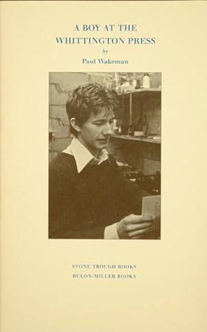 Seller image for A boy at the Whittington Press for sale by Rulon-Miller Books (ABAA / ILAB)