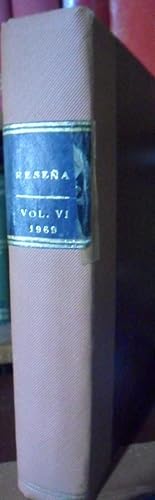 RESEÑA de literatura, arte y espectáculos 1969 Volumen VI (nùmeros 26, 27, 28, 29 y 30)