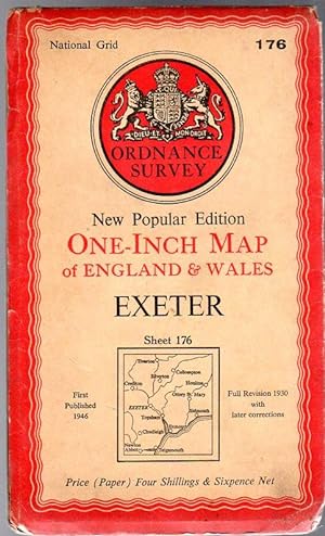 Ordnance Survey One-Inch Map of England & Wales - Sheet 176 - Exeter