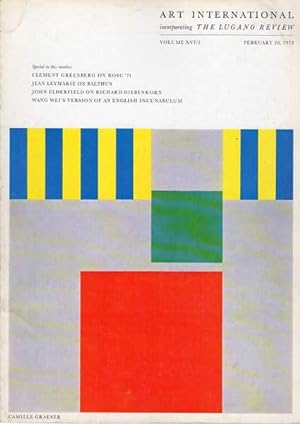 Art international - Volume XVI / 2, February 20, 1972.