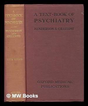 Seller image for A Text-Book of Psychiatry . Fifth edition for sale by MW Books Ltd.
