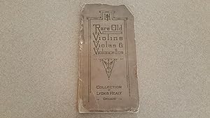 Imagen del vendedor de Rare Old Violins Violas and Violoncellos a la venta por Jennifer Duncan