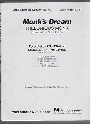 Seller image for Monk's Dream for sale by Riverhorse Books