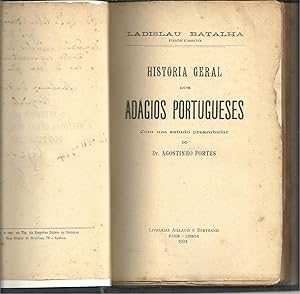 HISTÓRIA GERAL DOS ADÁGIOS PORTUGUESES