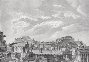 Orig. Stahlstich - Forum Romanum.