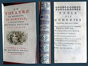 Le Théâtre de Monsieur de Marivaux. Nouvelle Edition. Tome premier.