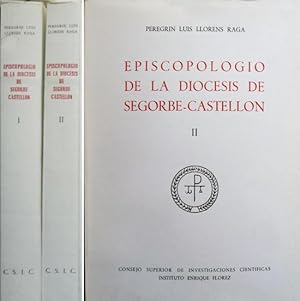 Imagen del vendedor de Episcopologio de la Dicesis de Segorbe-Castelln. a la venta por Hesperia Libros