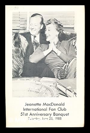 Seller image for Jeanette MacDonald International Fan Club 51st Anniversary Banquet. Saturday, June 25, 1988 programme for sale by MW Books