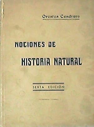 Imagen del vendedor de Nociones de historia natural. a la venta por Librera y Editorial Renacimiento, S.A.