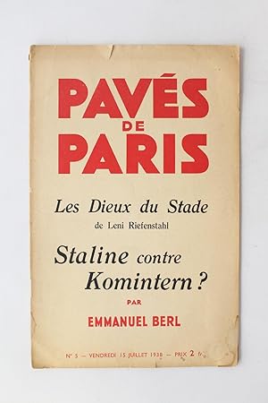 Staline contre Komintern? - In Pavés de Paris N°5