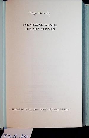 Bild des Verkufers fr Die groe Wende des Sozialismus. zum Verkauf von ANTIQUARIAT.WIEN Fine Books & Prints