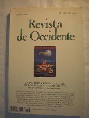 Imagen del vendedor de Revista de Occidente N 173 - Octubre 1995 - La polmica intercultural en los Estados Unidos de hoy - Susan Sontag: Un relato coral a la venta por Librera Antonio Azorn