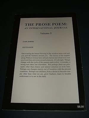 The Prose Poem: An International Journal Volume 5 /1996