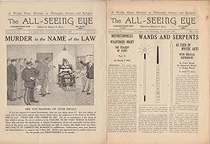 All Seeing Eye A Weekly Paper Devoted to Philosophy, Science and Religion