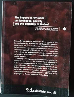 Immagine del venditore per The impact of HIV / AIDS on livelihoods, poverty and the economy of Malawi Sidastudies no.18 venduto da books4less (Versandantiquariat Petra Gros GmbH & Co. KG)