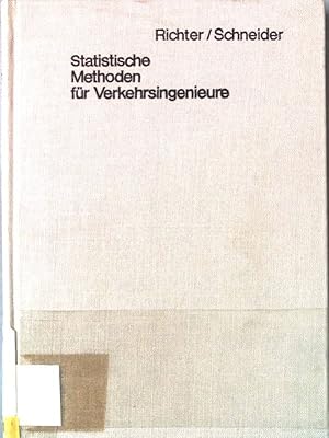 Image du vendeur pour Statistische Methoden fr Verkehrsingenieure. Technische Statistik. mis en vente par books4less (Versandantiquariat Petra Gros GmbH & Co. KG)