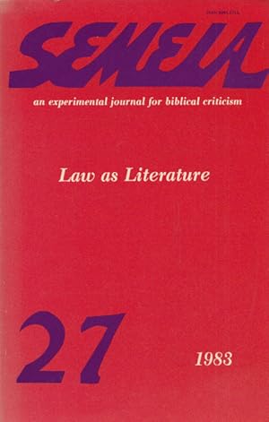 Semeia 27: Law as Literature.