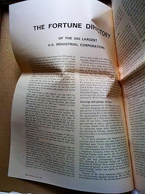 The Fortune Directoryof the 500 largest U. S. Industrial corporations, Fortune, June 15, 1968