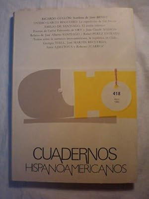 Seller image for Cuadernos Hispanoamericanos 418 - Abril 1985 for sale by Librera Antonio Azorn