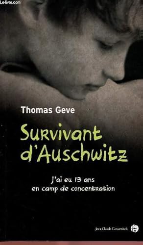 Imagen del vendedor de SURVIVANT D'AUSCHWITZ a la venta por Le-Livre