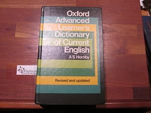 Bild des Verkufers fr Oxford advanced learner's dictionary of current English. A. S. Hornby. With A. P. Cowie zum Verkauf von Antiquariat im Kaiserviertel | Wimbauer Buchversand