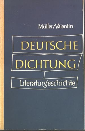 Immagine del venditore per Deutsche Dichtung: Kleine Geschichte unserer Literatur; venduto da books4less (Versandantiquariat Petra Gros GmbH & Co. KG)