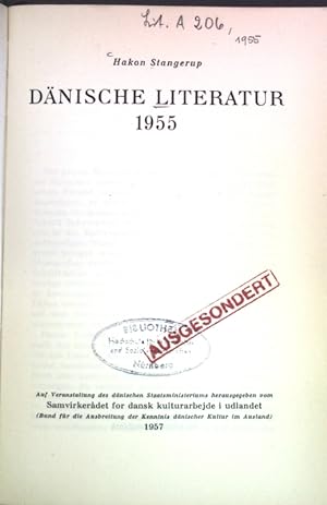 Seller image for Dnische Literatur 1955; for sale by books4less (Versandantiquariat Petra Gros GmbH & Co. KG)