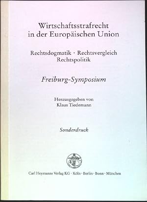 Imagen del vendedor de Strafrechtlicher Schutz der Gemeinschaftsmarke Sonderdruck aus: Wirtschaftsstrafrecht in der Europischen Union a la venta por books4less (Versandantiquariat Petra Gros GmbH & Co. KG)