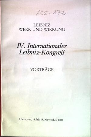 Seller image for Leibniz-Rezeption in Heideggers Vorlesungen Sonderdruck aus: IV. Internationaler Leibniz-Kongre: Vortrge for sale by books4less (Versandantiquariat Petra Gros GmbH & Co. KG)