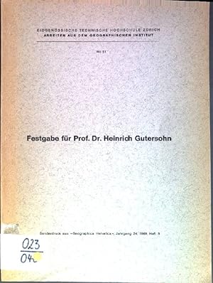 Bild des Verkufers fr Extreme Entvlkerungsgemeinden in der Schweiz; in: Festgabe fr Prof. Dr. Heinrich Gutersohn Sonderdruck aus: Geographica Helvetica, Jahrg. 24, Heft 3 zum Verkauf von books4less (Versandantiquariat Petra Gros GmbH & Co. KG)