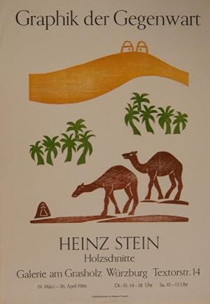 Graphik der Gegenwart: Heinz Stein. Holzschnitte. PLAKAT zur Ausstellung in der Galerie Grasholz,...