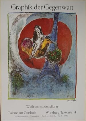 Graphik der Gegenwart: Marc Chagall. Weihnachtsausstellung. PLAKAT zur Ausstellung in der Galerie...