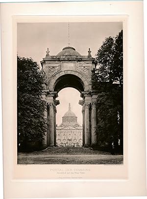 Photographie Fotografie von Otto Rau in Heliogravüre auf Kupferdruck-Karton