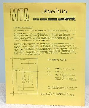 MTA Newsletter October 1971
