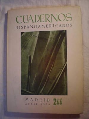 Imagen del vendedor de Cuadernos Hispanoamericanos 244 - Madrid Abril 1970 a la venta por Librera Antonio Azorn