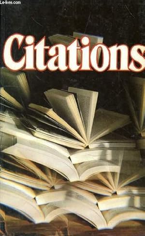 Seller image for CITATIONS for sale by Le-Livre